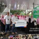 BRI Peduli kanca Cibubur Bagikan Paket Sembako kepada Warga Bogor